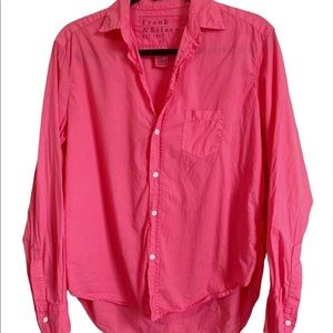 Frank & Eileen Hot Pink Eileen Shirt Size Small